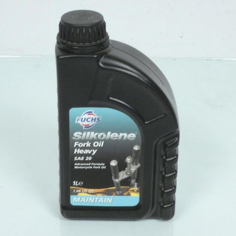 [JAMAIS UTILISE] Bidon d'huile de fourche Silkolene Fuchs Maintain SAE 20 pour