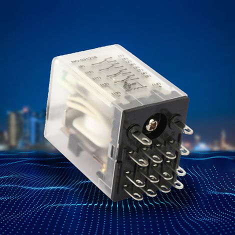 Relais électromagnétique intermédiaire miniature BEMM4C 14 broches 5 A (12 V CC) (1/5)