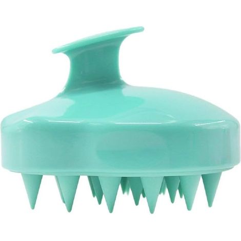 Brosse de soin de cheveux de shampooing de cuir chevelu de masseur avec la brosse douce de silicone pour les hommes, femmes, enfants et animaux, (1/5)