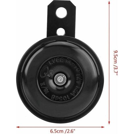 Motorradhupe, Universal-Motorradhupe, 12 V 1,5 A, 105 dB, wasserdichte Rundhupe für Roller, Motorräder, Dreiräder, Pocket Bikes (1/3)