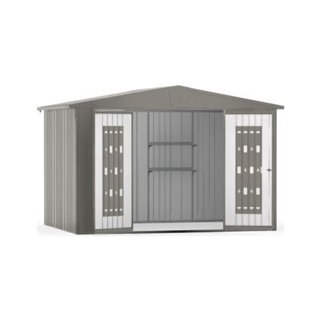 Biohort Casetta da Giardino Europa 5 - Grigio Scuro Metallizzato - 316x228 cm