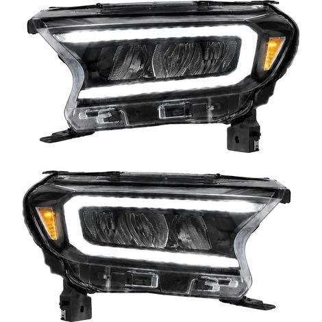 Gruppo ottico anteriore, tecnologia LED, design a proiettore, trasparente (versione standard) (1/2)