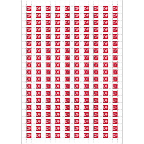 Planche A4 de 190 pictos en 10 x 10 mm Commande de desenfumage pour plan d'évacuation