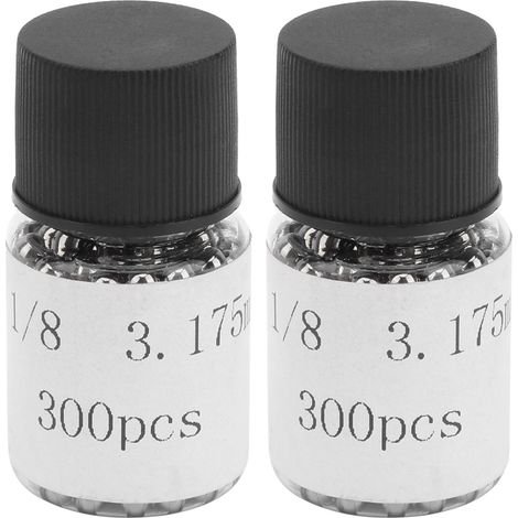 2 Bouteilles de Billes de Roulement Vélo Acier Inoxydable 304 1/8 pouce Lâches (1/5)