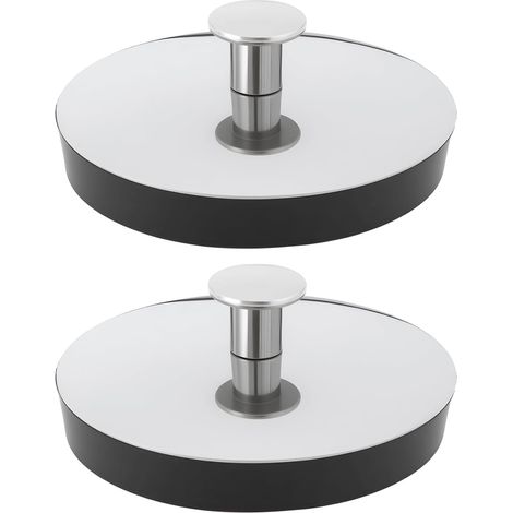 Set di 2 tappi di scarico in gomma grandi (5,3 x 2,2 cm) per vasca da bagno, lavandino, cucina (1/5)