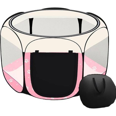 Parc Portable Pliable pour Animaux de Compagnie, Cage pour Chat, pour intérieur et extérieur, Tente pour Animaux de Compagnie et Chi (1/5)