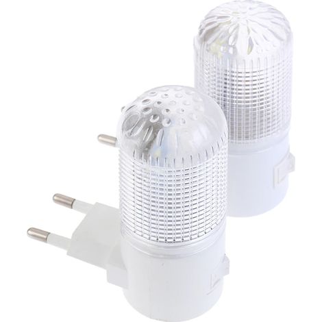 Lot de 2 lampes murales de secours LED blanches pour éclairage domestique. (1/5)
