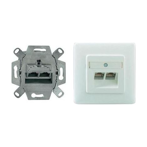 Rutenbeck DATENDOSE KAT6 2XRJ45 RAL9010 (N138112070 KOMPAKT)