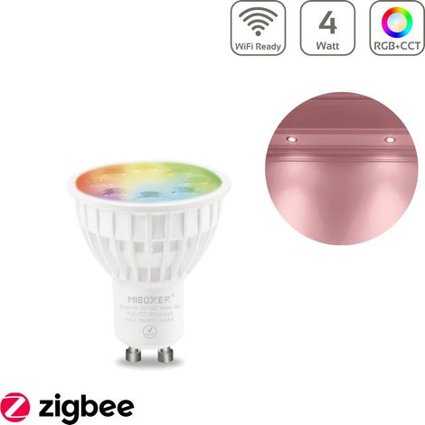 MiBoxer Zigbee 3.0 RGB+CCT LED Spot 4W GU10 FUT103Z (1/5)
