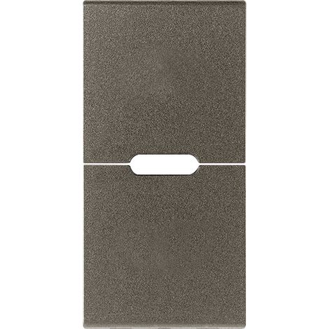 VIMAR - 19755.M Due mezzi tasti 1M neutro pers. Metal