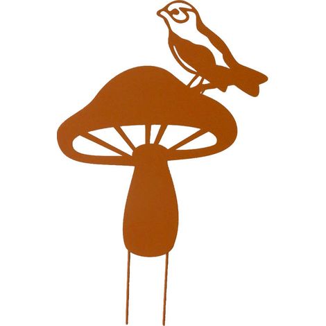 Silhouette déco jardin Champignon 30x49x1cm (1/2)