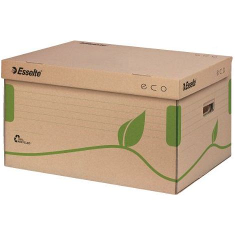 Esselte Eco caja de archivo en cartón reciclado natural (1/2)