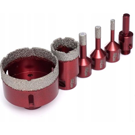 Diamant-Lochsägen-Set 6-68 mm, 5-teilig + Kraft&Dele-Adapter (1/5)