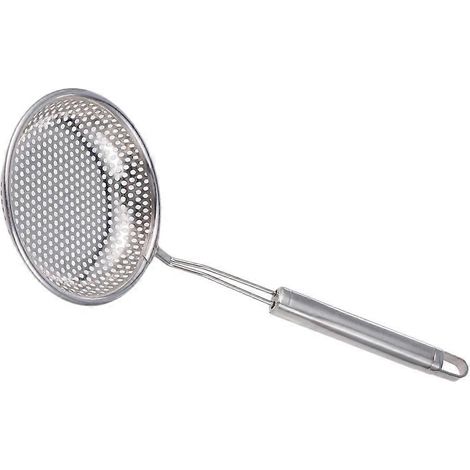 Passoire, louche, cuillère de cuisson avec trous, petite passoire pour égoutter les casseroles chaudes, filtre à huile ( ) (1/5)