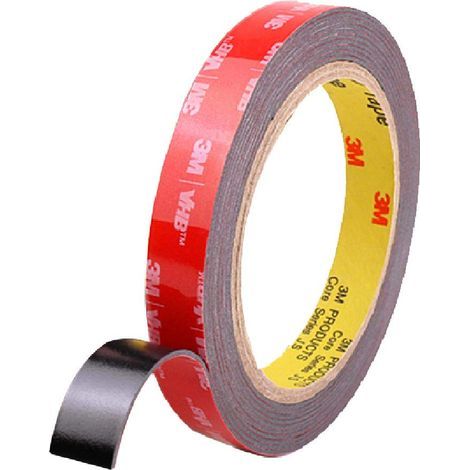 3M Extra Starkes doppelseitiges Klebeband, starker Montagekleber, für den Innen- und Außenbereich, wasserdicht, hitzebeständig (15 mm x 3 m) (1/5)