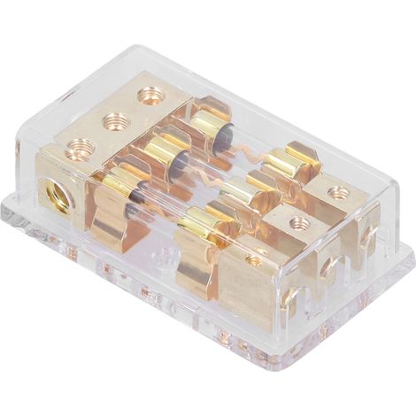 Boîtier Porte-Fusibles 3 Voies Distribution 1x0GA Entrée 3x4GA Sortie pour Système Audio Auto (1/5)