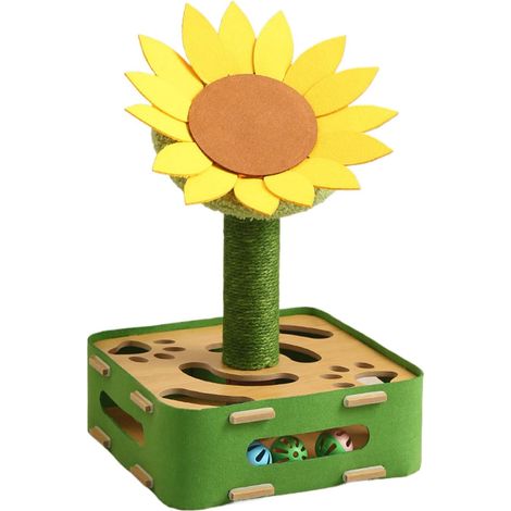 Jouet pour Chat Puzzle Interactif Design,Base Anti-Basculement Jeu (1/5)