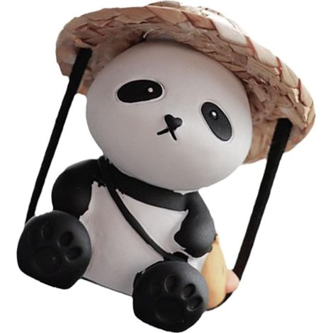 pandaförmiger Auto Rückspiegelanhänger Kunststoff