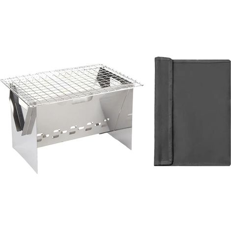 Barbecue charbon lger et pliable pour la randonne (1/5)