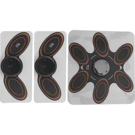 Mini masseur électrique pour la nuque, diffusion vocale, soulagement de la fatigue, massage cervical par impulsions, autocollant noir (1/5)