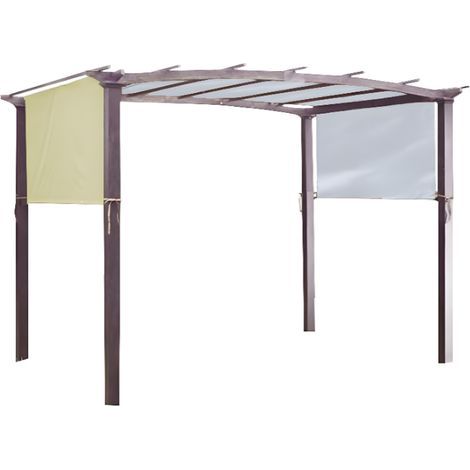 Wasserdichtes Sonnensegel 190T, für Pergola, Laube, Weinreben, Garten, Beige, 5,2 x 2 m (1/5)