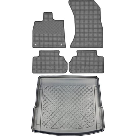 Kia Q5 II FY SUV (5 portes) - Kit de tapis de sol en caoutchouc + tapis de coffre (à partir de janvier 2017) (1/5)