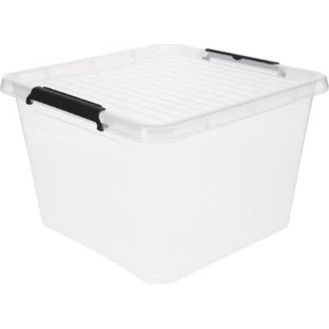 Boîte de Rangement à Clip "N Box" 32L Transparent (1/4)