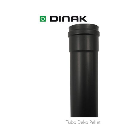 Tubo Dinak Deko Pellet de 1m 1000mm 80mm (1/2)
