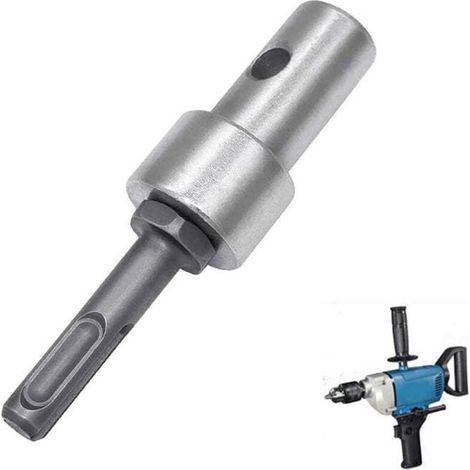Adattatore per trapano a coclea - Senza chiave, gambo tondo M13x15mm - Mandrino da 1/2" - Compatibile con coclea per ghiaccio (1/4)