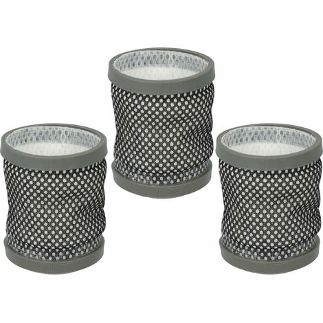 vhbw 3x Staubsaugerfilter Ersatz für Hoover 35601731 für Staubsauger - Abluftfilter Schwarz Grau Weiß