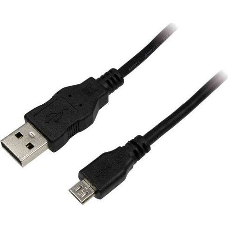 LogiLink USB-Kabel USB 2.0 USB-A Stecker, USB-Micro-B Stecker 5.00 m Schwarz (1/3)