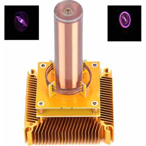 L'embout de la bobine Tesla GeekStyl peut être commuté sur différents modes d'émission d'étincelles et d'arcs électriques, norme européenne AC100-240V. (1/5)
