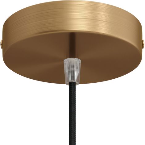 creative cables Kit rosone cilindrico in Metallo Smart - Compatibile con assistenti vocali - Conico, Bronzo Satinato