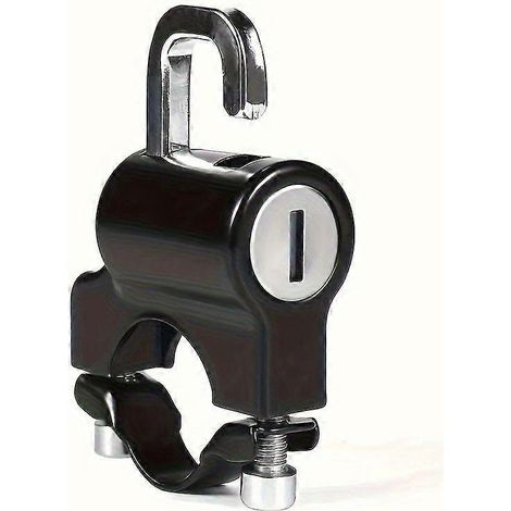 Antivol de casque de moto avec serrure à clé et vis réglable, pince de sécurité légère en alliage d'aluminium pour vélo et scooter, 1 pièce (1/5)