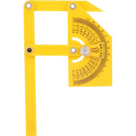 Goniometer-Winkelmesser, Gehrungswinkel-Messlineal, doppelte Skala, hochwertiger ABS-Kunststoff, einfache Längen- und Tiefenmessung