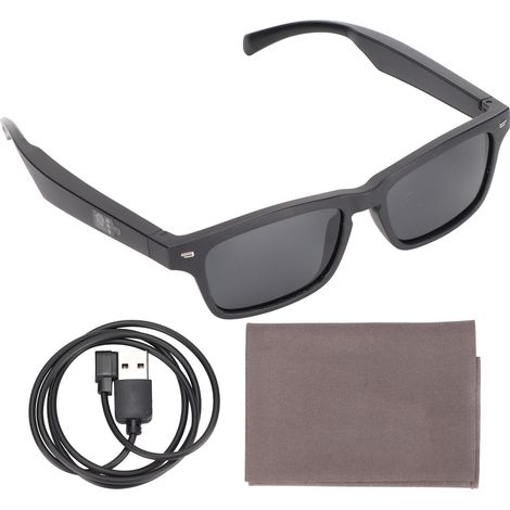 Lunettes de soleil Bluetooth KY01S avec écouteurs à conduction osseuse pour appels mains libres, idéales pour vélo, shopping et conduite.