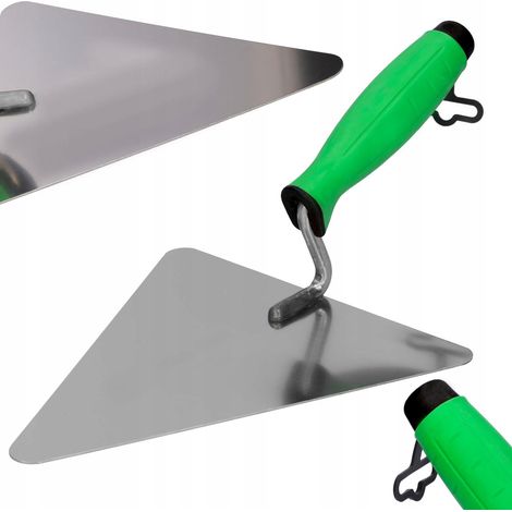 Cazzuola triangolare in acciaio inox 200 con rivestimento in gomma (1/5)