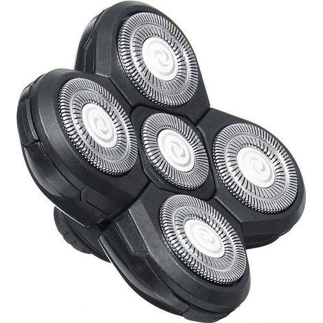Lames de Rechange Pour Rasoir,Tête Rasoir 5 Têtes faciles à Installer Rasoir électrique Flottant Barbe Tondeuse à Cheveux Pratique Universel Double Anneau Lame Rasage Remplacement (1/4)