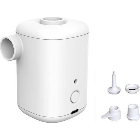 1 Lot De Pompe À Air Électrique Pour Matelas Gonflables 4 Buses Pompe À Air D'Extérieur Camping Piscine Jouets Gonfleur De (1/4)