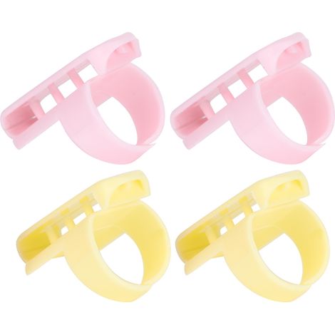4 Pièces Outils Tissage Pull DIY, Guide Doigt et Séparateur pour Laine et Accessoires (1/5)