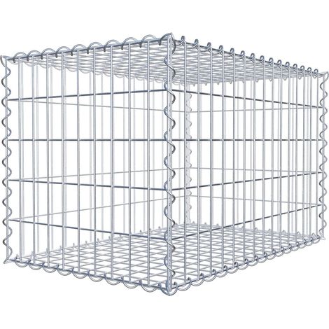 Gabiondeco - Gabion 80 cm x 50 cm x 50 cm (L x H x P). mailles 5 x 10 cm. Spirale - Made in Germany (1/5)