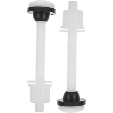 Kit De Remplacement Vis Pour Lunette De Toilette En Abs 2 Pièces Pour Réservoir Séparé Ancien Installation Facile Et Étanche Accessoires Pour Boulons De Toilettes Classiques (1/5)