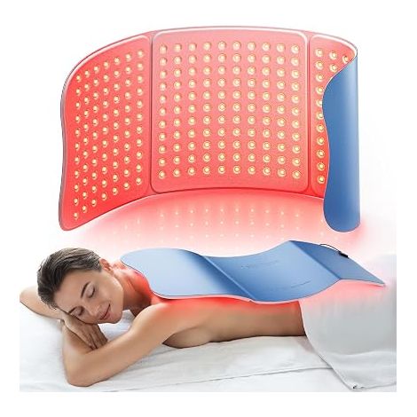 Tapis LED de luminothérapie rouge 76 x 30 cm, 36W, ceinture infrarouge avec 792 LED, 660nm (1/5)