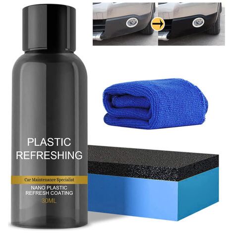 BUNTHAUS Agent de revêtement revitalisant en plastique de voiture de revêtement rafrachissant en plastique Agent de remise à neuf de pièces en plastique pour agent de nettoyage intérieur d'automob (1/5)