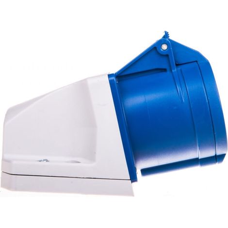 Presa fissa 32A 3P 230V blu IP44 /alloggiamento piccolo/ 123-6k