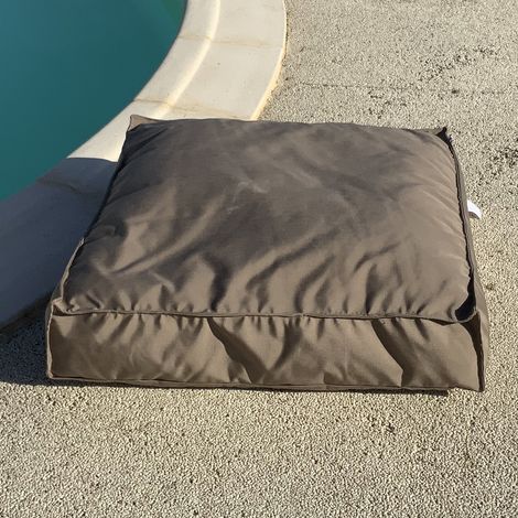Housse de coussin de sol extérieure Taupe 71x71x15 cm (1/2)