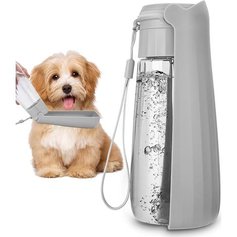 550ML Gourde Chien, 150° Pliable Gourde Chien Promenade (1/5)