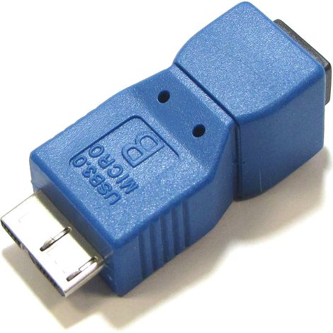 BeMatik - Adaptateur USB 3.0 vers USB 2.0 (mini USB A Femme à Micro USB B Mâle) (1/2)