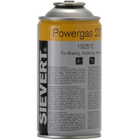 Cartouche de gaz vissable 300ml – 35% propane 65% butane – Température flamme 1925°C – Valve à fermeture automatique