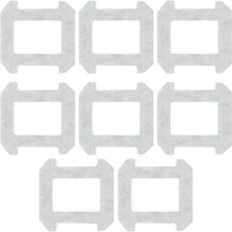 8 pièces serpillières pour Dreame C1 / C1 Station robot de nettoyage de vitres pièce de rechange, chiffon de vadrouille en microfibre lingettes lavables accessoires (1/5)